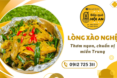 Lòng heo xào nghệ thơm ngon, chuẩn vị miền Trung - Đặt ngay tại Bếp Quê Hội An