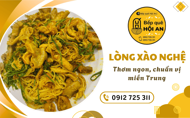 Lòng heo xào nghệ