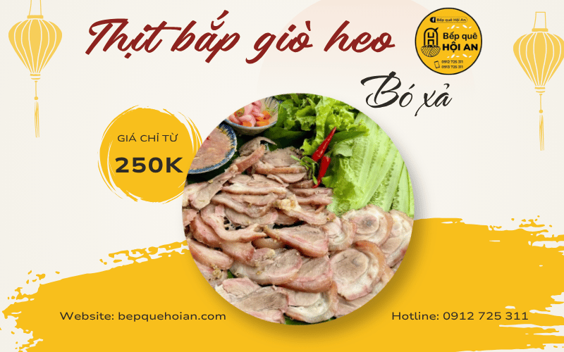 Thịt bắp giò heo bó xả