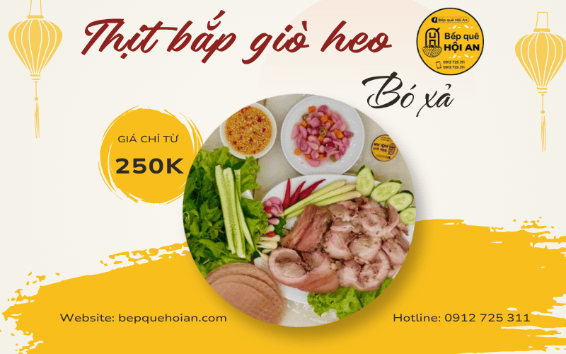 Thịt bắp giò heo bó xả