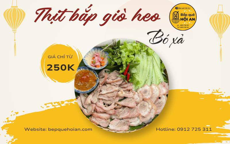 Thịt bắp giò heo bó xả