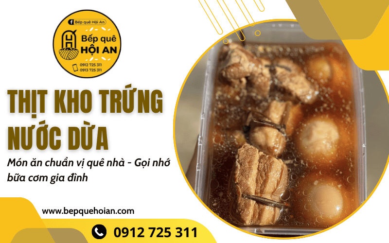 thịt kho trứng nước dừa