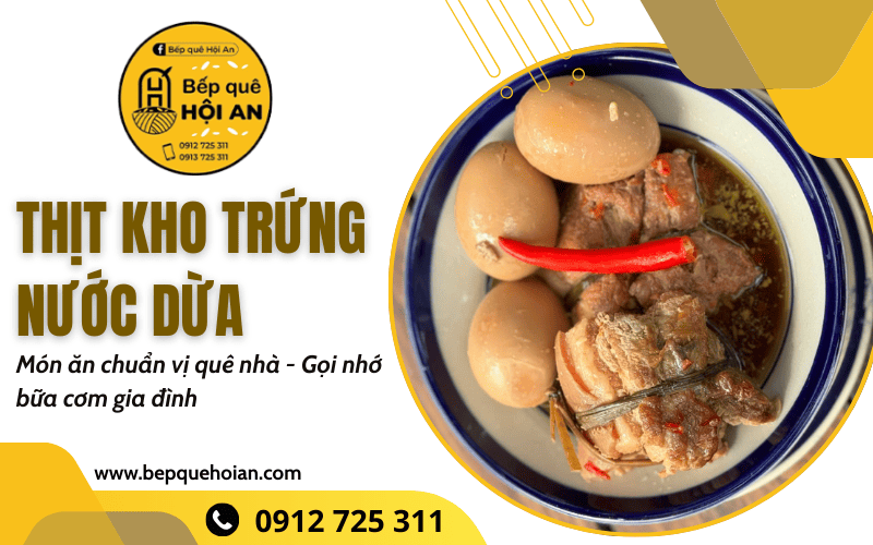 thịt kho trứng nước dừa