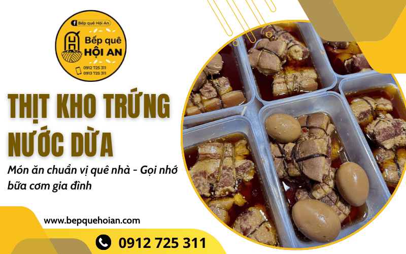 thịt kho trứng nước dừa