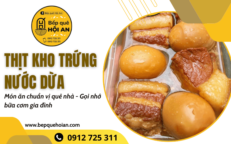 thịt kho trứng nước dừa