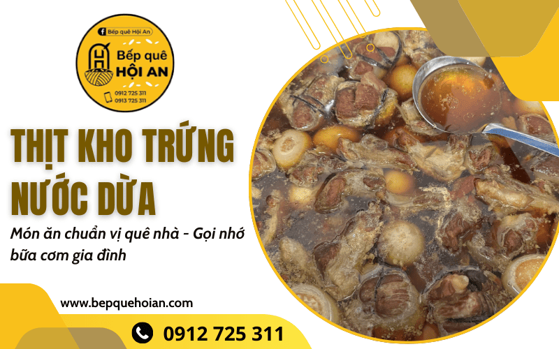 thịt kho trứng nước dừa