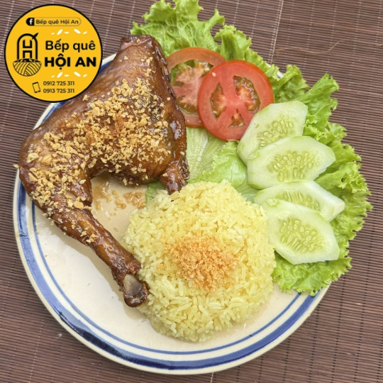 Cơm gà rôti đùi